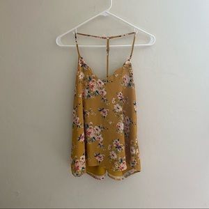 Women’s sleeveless open back summer top size large